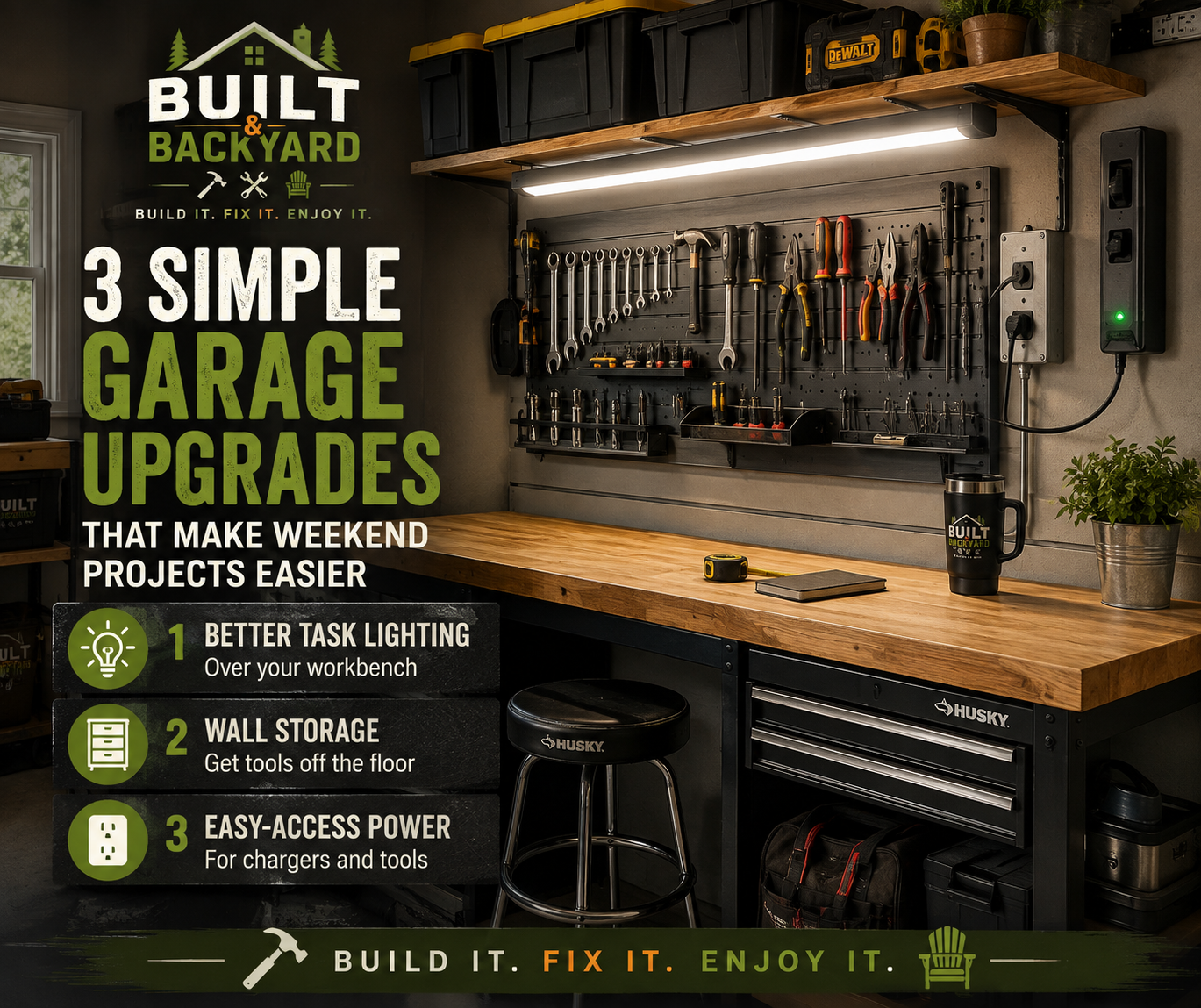 3 Simple Garage Upgrades That Make Weekend Projects Easier