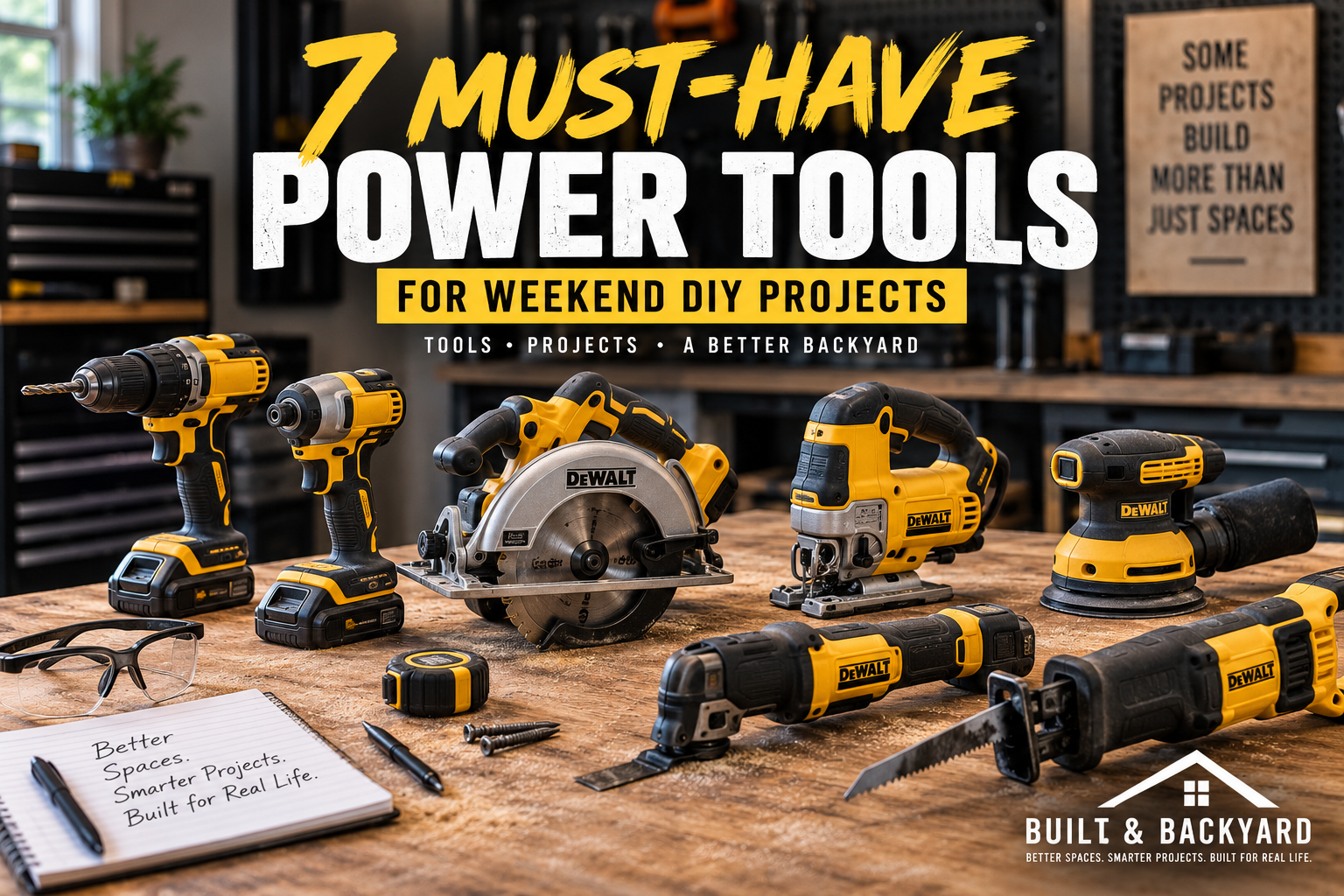 7 Power Tools Worth Owning for Weekend DIY Projects